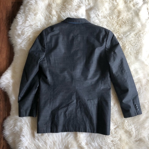 Alfani Slim Fit Grey Two Button Jacket Sport Coat - Picture 4 of 7